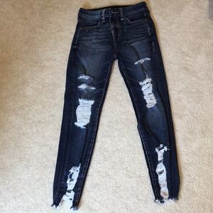 American eagle super stretch jeans, high waisted